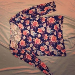 Flower crop top